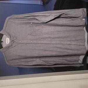 TIMBERLAND Men's Large Branch River Double Layer Plaid Shirt Washed Fabric Look